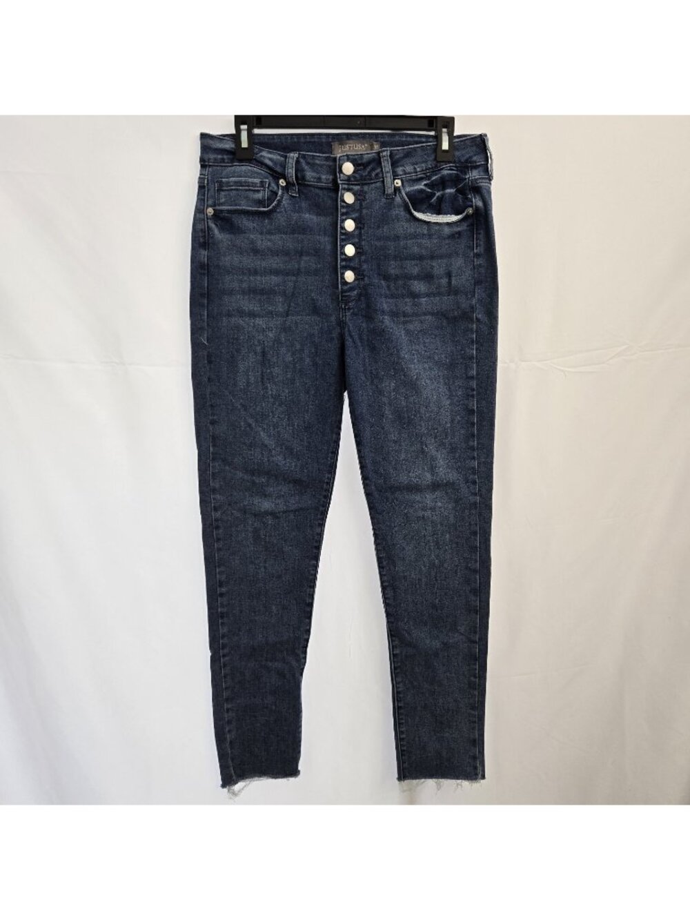 Just USA Jeans Size 31 Womens Mid Rise Dark Wash Blue Denim Pants Skinny
